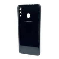 Back Cover Black Battery Housing Door Replacement for Samsung Galaxy A20 SM-A205
