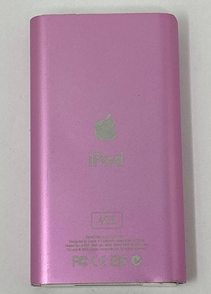 Apple iPod Mini 2nd Gen A1051 4GB Pink 1.6" MP3 Player Portable Music Power On