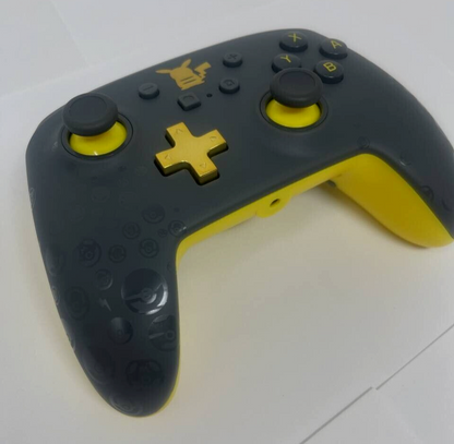 Pokemon Pikachu PowerA Enhanced Wired Controller Joystick Nintendo Switch Gray Y