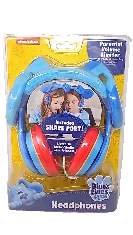 Nickelodeon Kids Blues Clues Wired Headphone for Kids Parental Control Phone 3.5