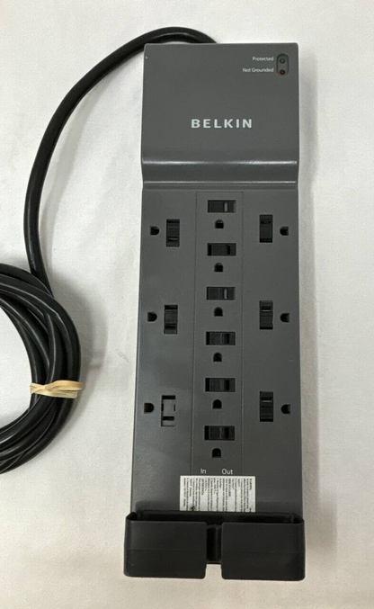 Belkin AS21200-08 Surge Protector 12 Outlet Ethernet Cable Satellite Protection