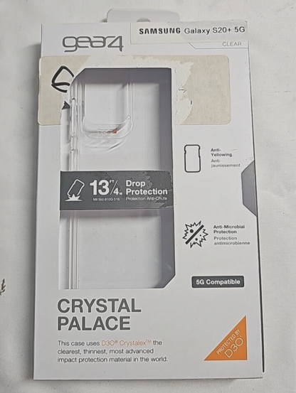 Gear4 Crystal Clear Palace Hard Case for Samsung Galaxy S20 + Plus Cover SM-G985