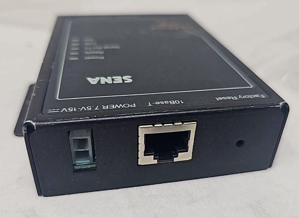 Sena LS100 Hello Device Serial Ethernet Converter Server Network Connects RS-232