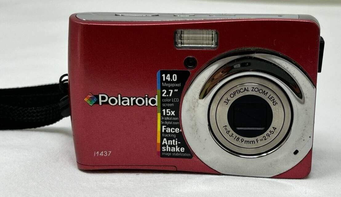 Polaroid I1437 CCD Digital Camera 14.0 MP with 2.7" LCD Display Red Eye Removal