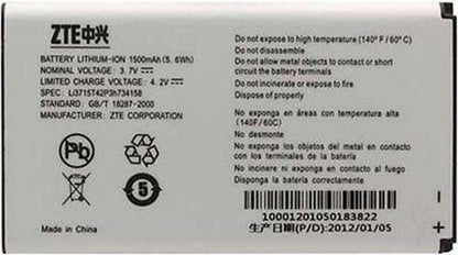 Battery Li3715T42P3h734158 Lithium-Ion 1500mAh For ZTE X500m X500 Score