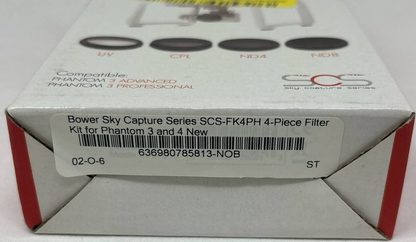 4 Pack Bower Sky Capture Series  Filter for Phantom 3 Professional & Advanced