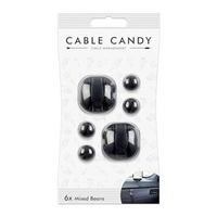 Self-adhesive Beans Cable ORGANIZER Holder Car Desk Table office Cute Wire Nite