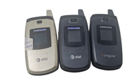 Lot of 3 Samsung SGH-C417 AT&T Locked Gray Gold GSM 2.5 MB Not Working READ