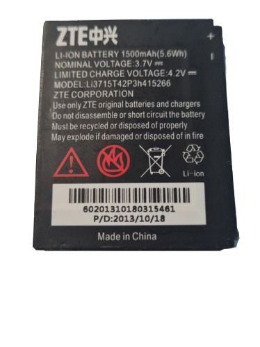 Battery LI3715T42P3H415266 Fits ZTE Avail Z990 N850 N990 N760 N780 V881 Z665 OEM