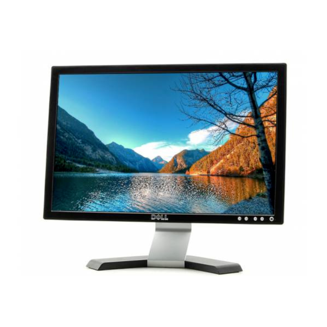 Dell E198WFP Widescreen LCD 19" Computer Monitor PC Display VGA DVI Port Black