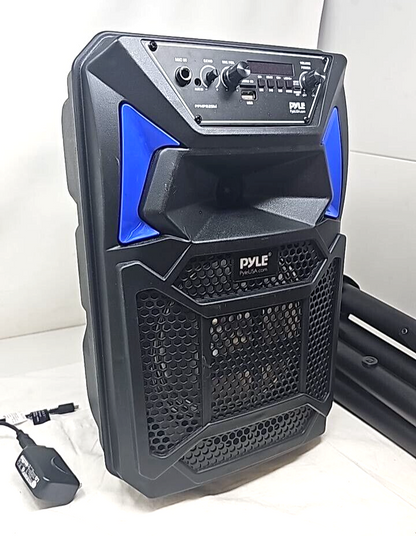 Pyle Pro Wireless Bluetooth Portable PA Speaker Karaoke Sound System Black 400W