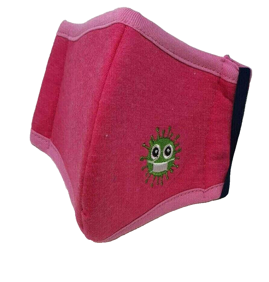 Unisex Washable Pink Face Mask For Kids Reusable Mouth Cover Protection Winter
