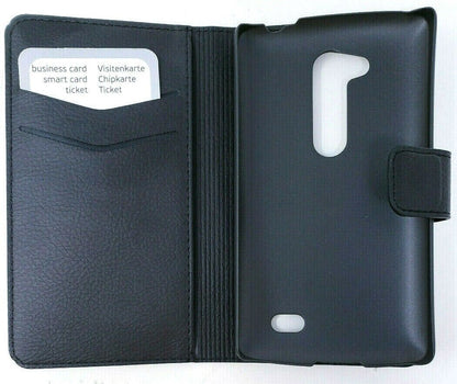 Black Xqisit Slim Wallet Case For LG L Fino Protective Back Cove Original