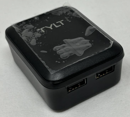 Tylt Dual Port USB Wall Charger 2.4A Power Charging and USB-C Cable Universal