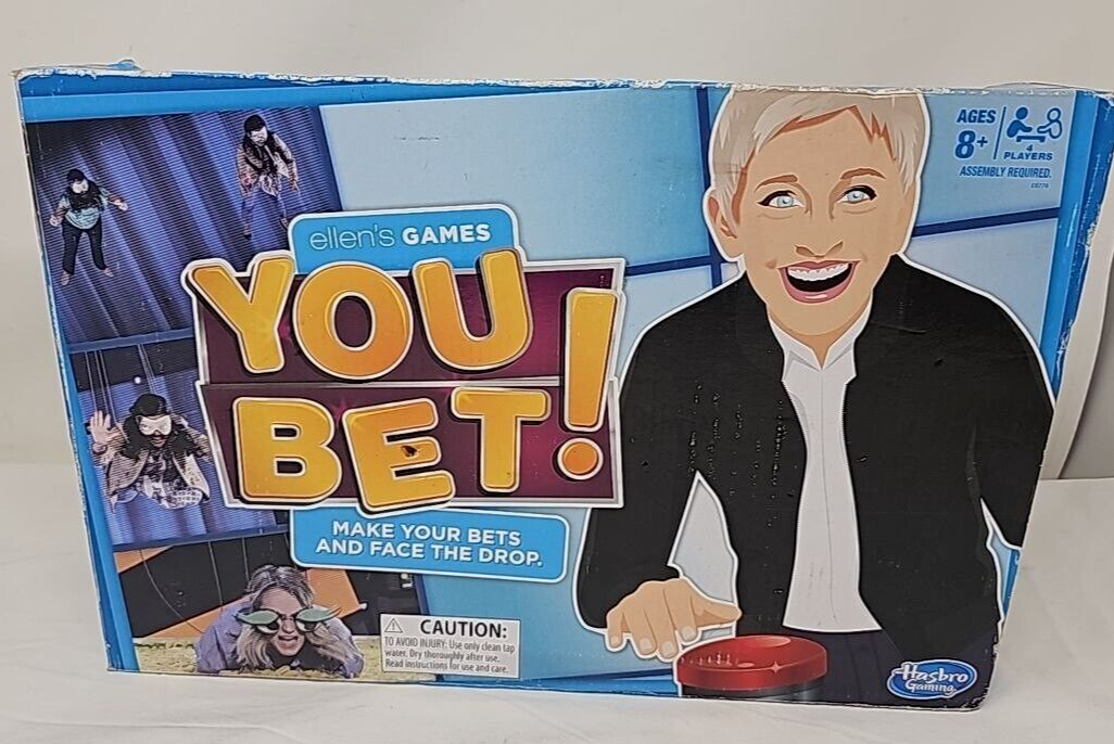 Hasbro Ellen’s Games You Bet Ellen Party Game Challenge for Family 4 Players