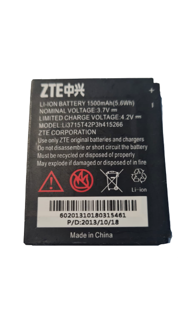 Battery LI3715T42P3H415266 Fits ZTE Avail Z990 N850 N990 N760 N780 V881 Z665 OEM