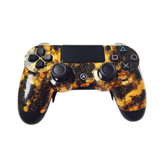 AimControllers Joystick FOR PS4 Slim Dual Shock Controller Digi Camo Gold 4 Pad