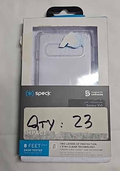 Speck Presidio Clear Hard Case for Samsung Galaxy S10 Transparent Cover SM-G973