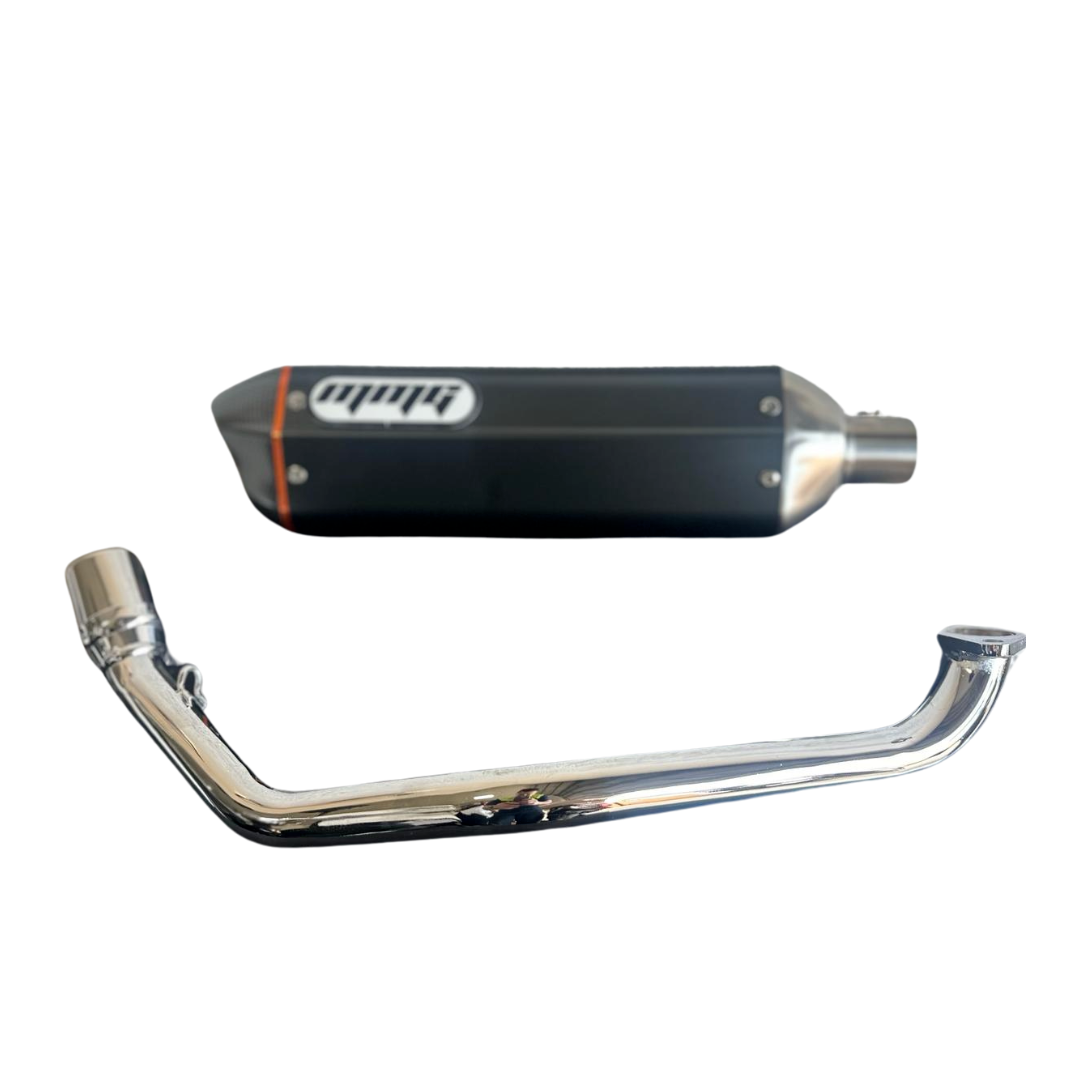 Exhaust and Front Link Pipe for Sport bike Motorcycle Moped 50cc and 150cc