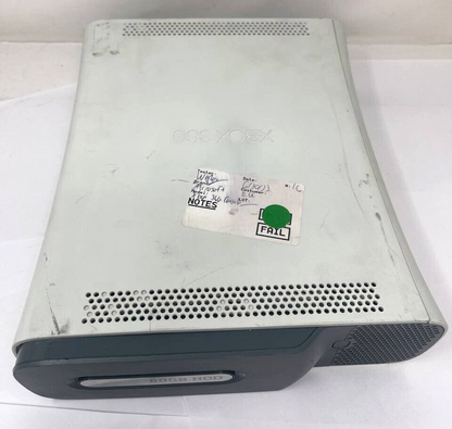 Microsoft Xbox 360 Console Videogame 60GB Original Matte White Device Only Parts