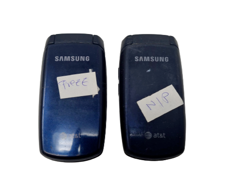 2 Lot Samsung SGH-A137 Cellular GSM Flip Phone AT&T Need Repair Wholesale As Is