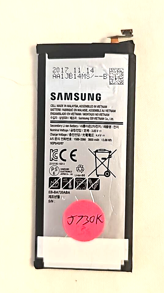 Original Battery EB-BA720ABA for Samsung Galaxy A7 2017 SM-A720 3600mAh OEM