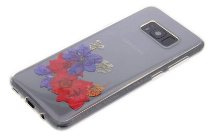 Clear Case FLAVR iPlate Real Flower Amelia Cover For Samsung Galaxy S8+ S8 Plus