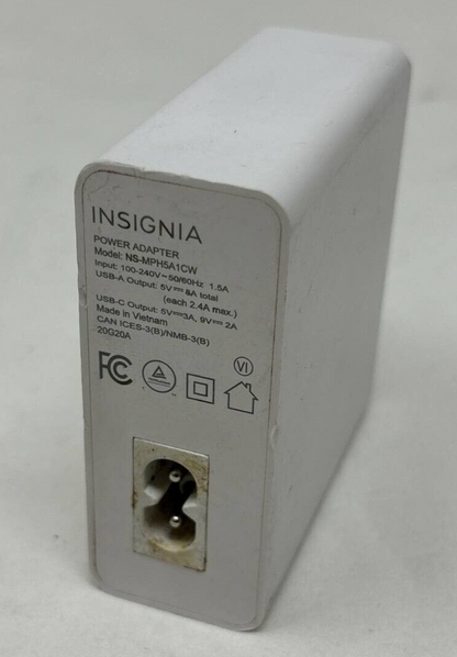 Insignia 6 Port USB 58W Power Adapter Wall Charger 5V Samsung Apple Phone Laptop