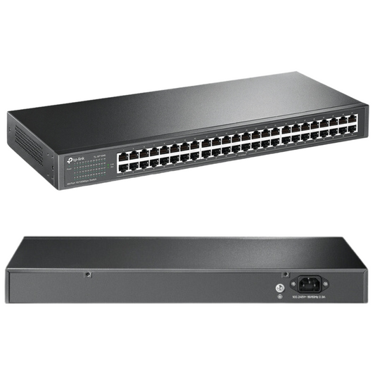 TP Link 48 Ports Rack Mount Fast Ethernet Rackmount Switch Network TL-SF1048