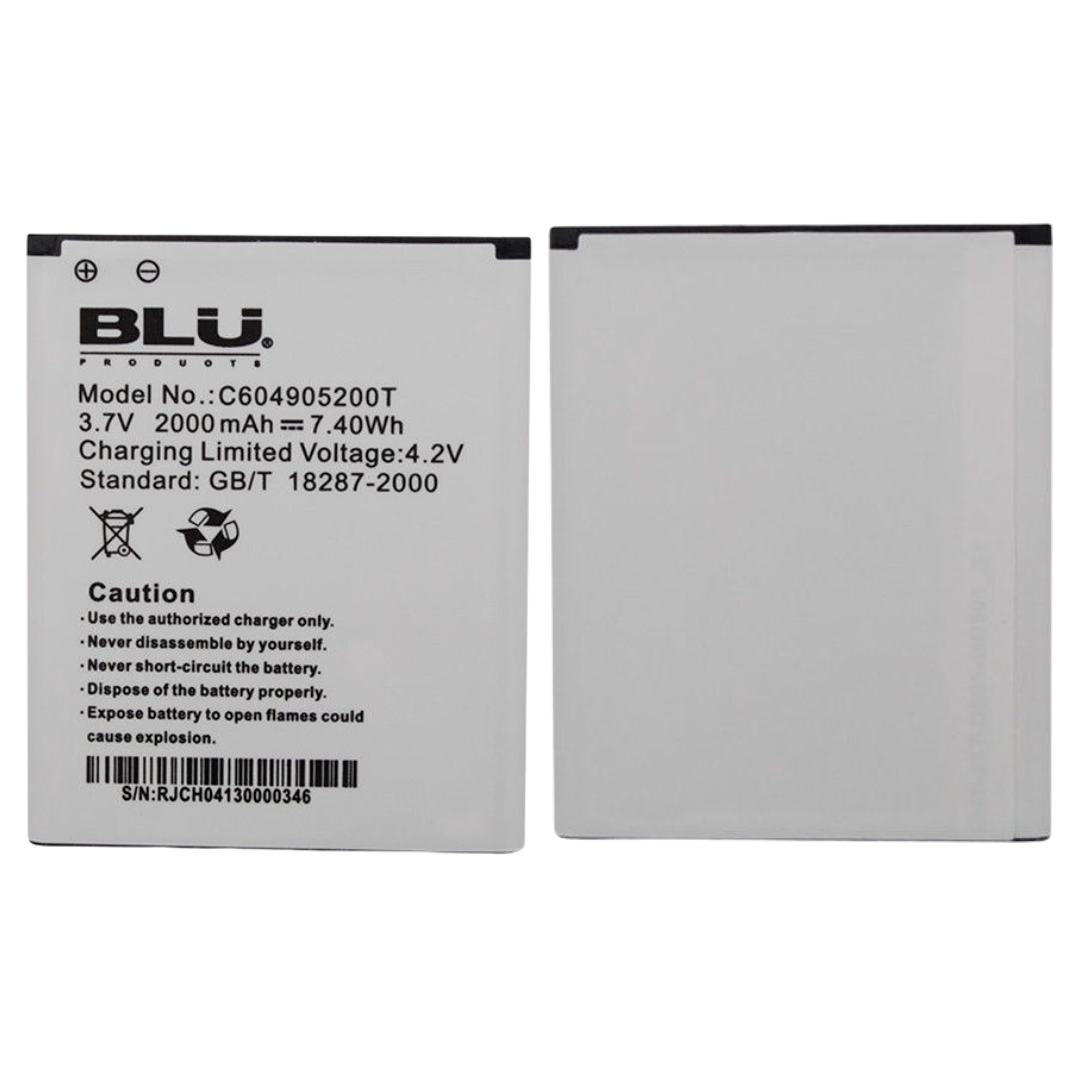 Battery C604905200T 2000mAh For BLU DASH 4.5 D310 Sport S430L S430i OEM New