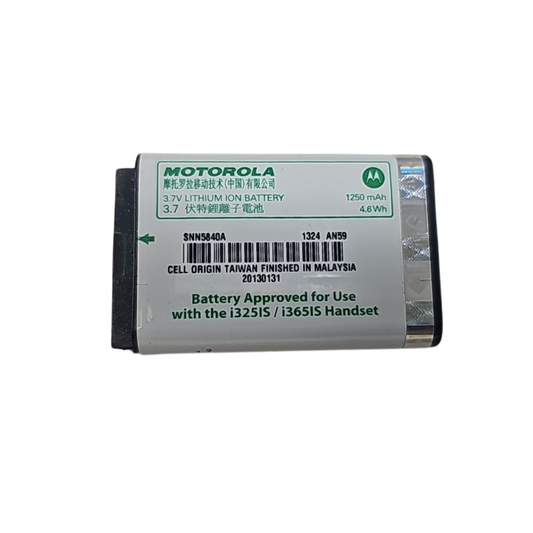 Motorola SNN5840A Cellphone Battery 3.7 V Li-Ion 4.6 W for i325IS i365IS Handset