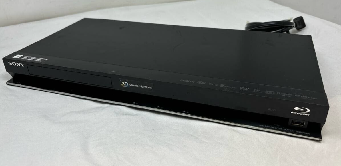 Sony BDP-S570 3D DVD Blu-Ray Player HDMI USB Dolby Digital HD WiFi Streaming