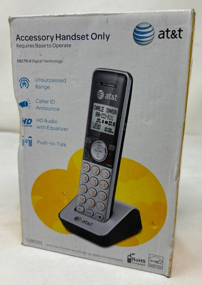 AT&T Accessory Handset CL80101 with Caller ID Call Waiting HD Audio Push to Talk