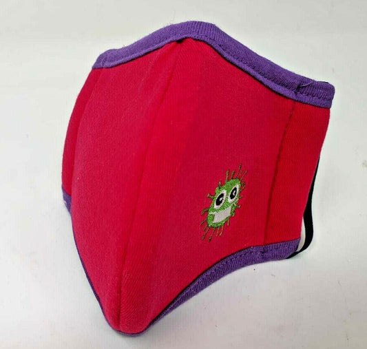 Washable Mouth Cover Purple Fuxia Lila Reusable Face Mask For Kids Youth