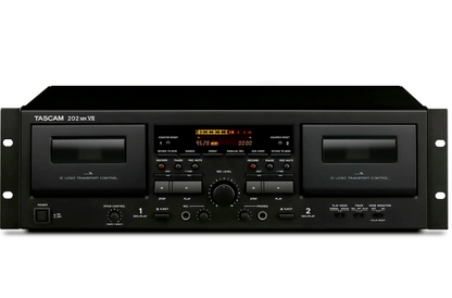 Tascam 202MKVII Cassette Deck Player Rackmount with USB Port Mic 22W READ