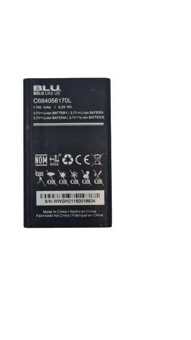 Battery C684056170L For Blu TANK JR T590 Replacement Part Original 1700mAh