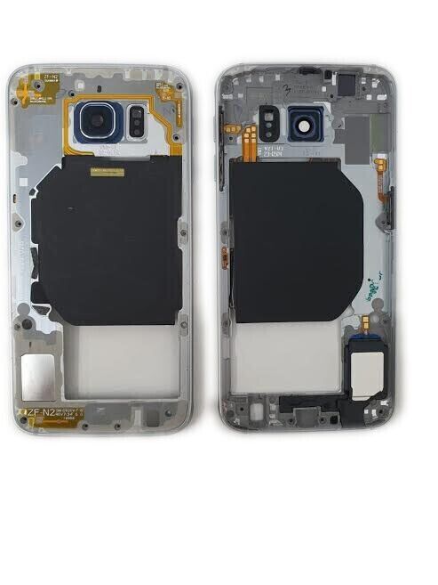 Bezel Camera Lens Backplate Rear Mid Frame For Samsung Galaxy S6 G920 G920A OEM