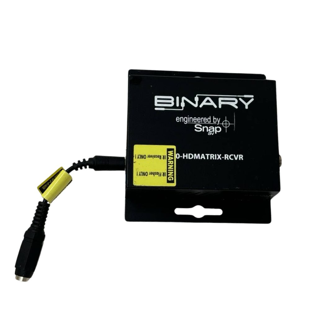 Binary 300 Series HDMI Over Single Cat5e/6 Balun IR Receiver Wired Black