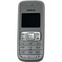 Nokia 1209 Vintage Cell Phone Bar Keyboard Slim GSM MP3 MicroSD 2.5mm Jack OEM