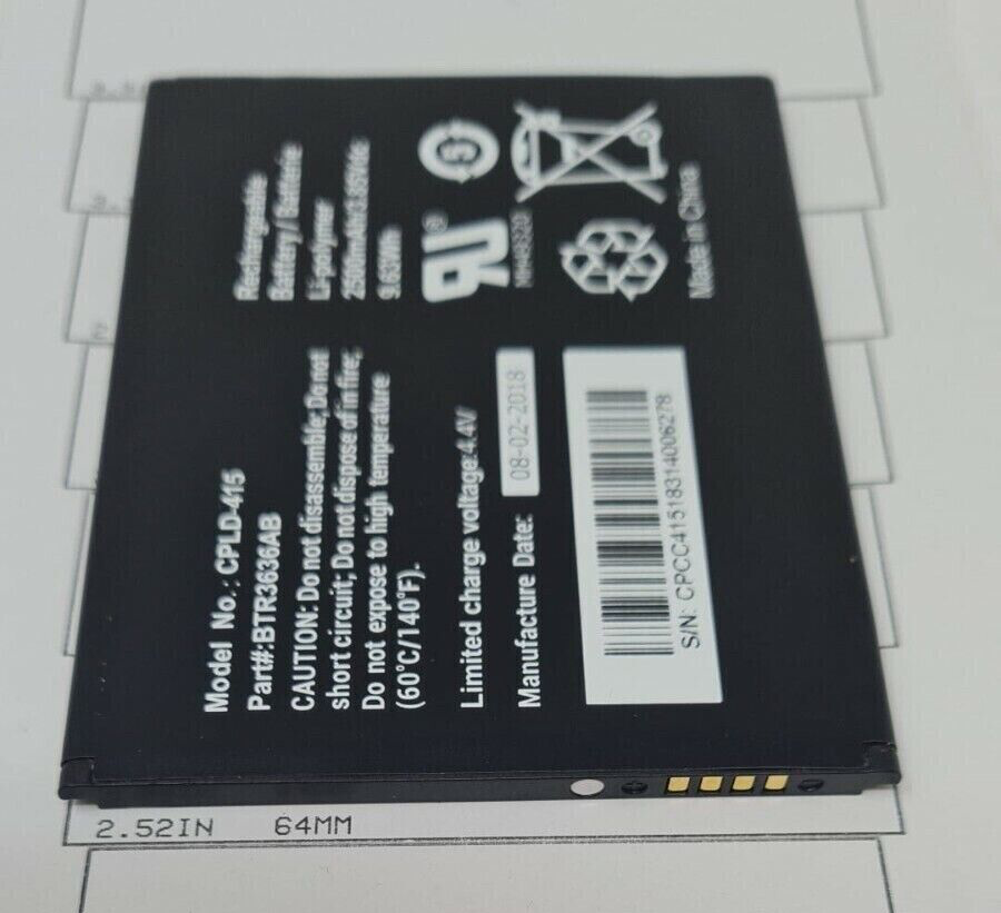 Battery CPLD-415 Fits Coolpad Canvas Splatter Original Replacement Part 2500mAh