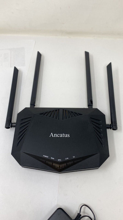 WiFi 6 Router AX1800 Dual Band 1.8 Gigabit For Computer Ancatus A6  - Black