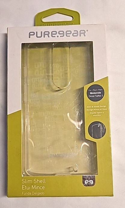 Puregear Slim Shell Clear Protective Case Motorola Droid Turbo 2 XT1585 Cover