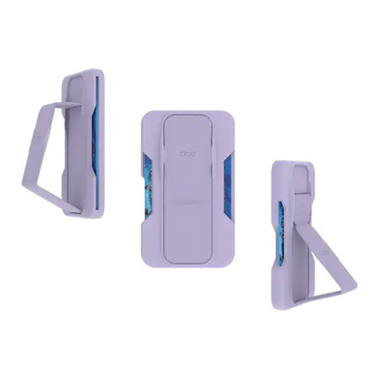 CLCKR MagSafe Wallet Grip Mount Adjustable Holder Stand Purple iPhone 12 13 14