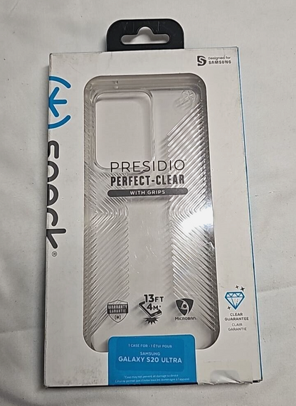 Speck Presidio Clear Case Transparent for Samsung Galaxy S20 Ultra Cover SM-G988