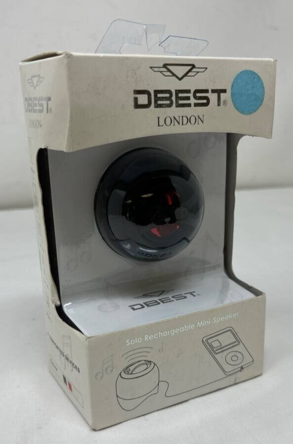 DBEST London Mini Speaker Rechargeable Portable Set USB 3.5mm for Phone PC