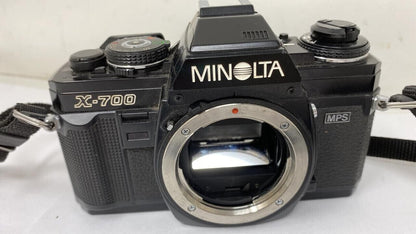 Genuine Minolta X-700 SLR Classic Film Camera 50mm with No Lens READ