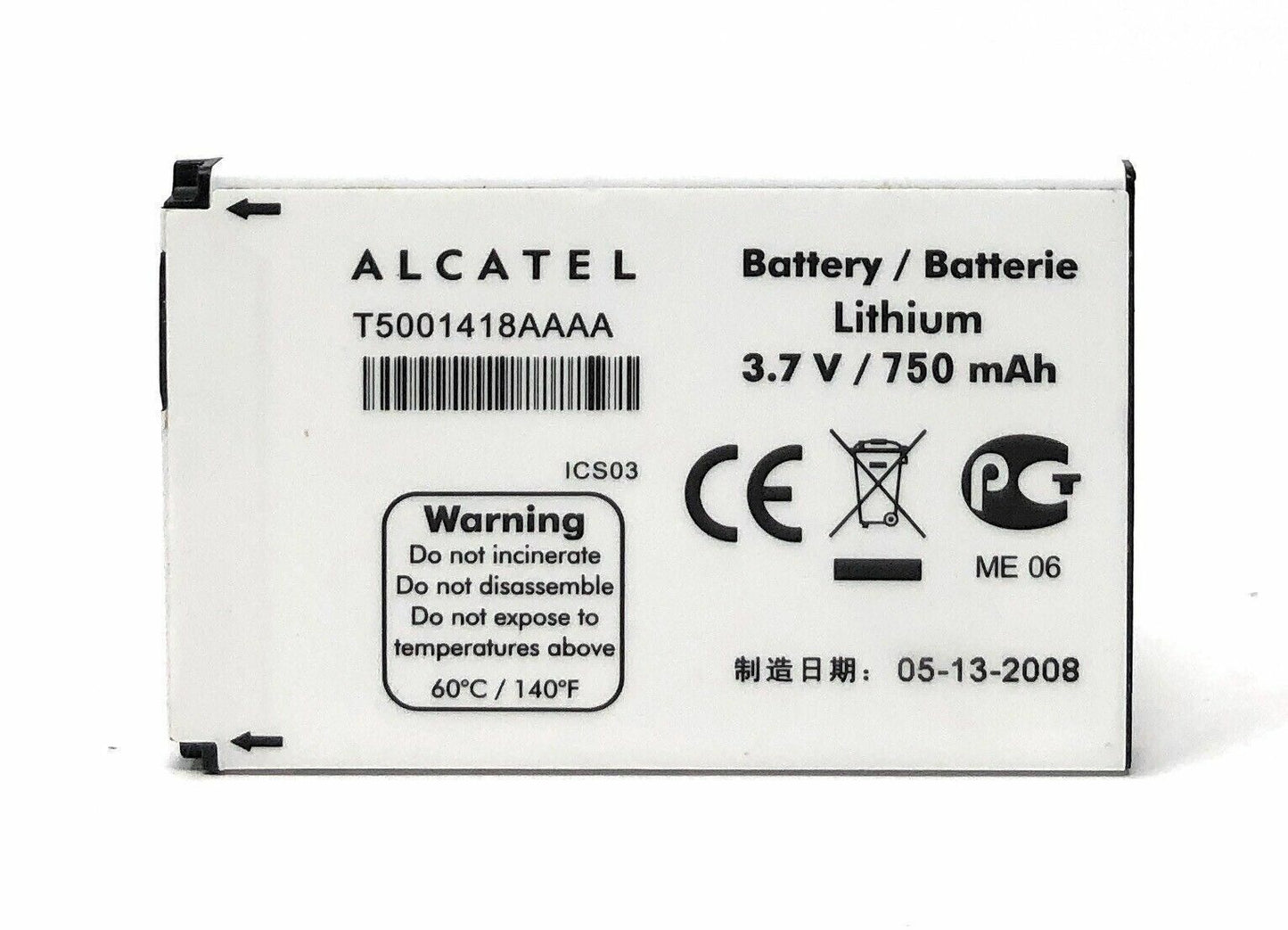 Battery T5001418AAAA For Alcatel OT C630 C630A C635 C701 C707 C717 V670 Genuine