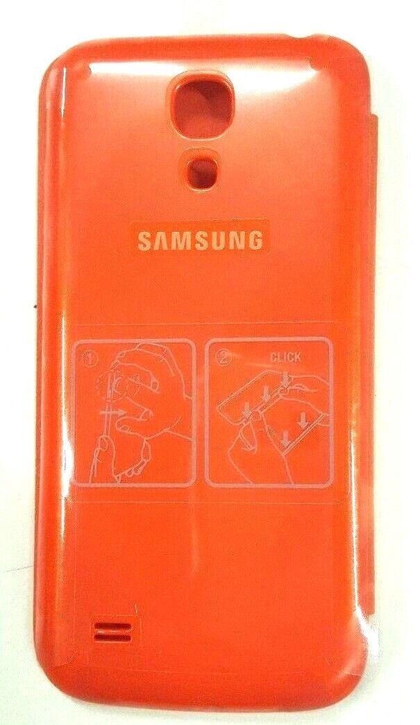 Orange Flip Door Cover Folio Case For Samsung Galaxy S4 Mini i9190 i257 i9195