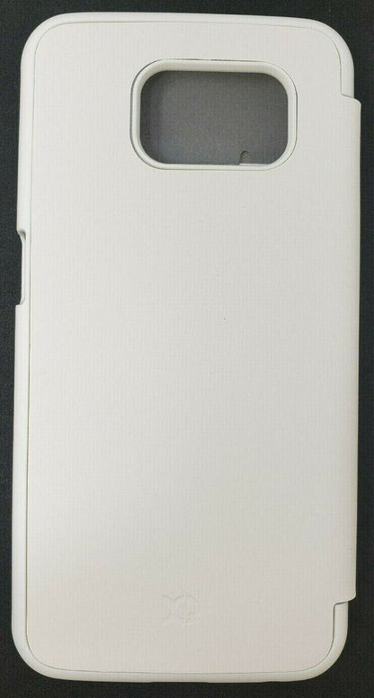 White Xqisit Rana Folio Case For Samsung Galaxy S6 Protective Book Cover