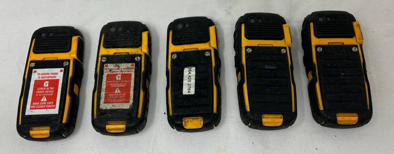 Lot of 5 Sonim XP Strike XP3410 Ultra Rugged Military Phones 3G BT Sprint READ